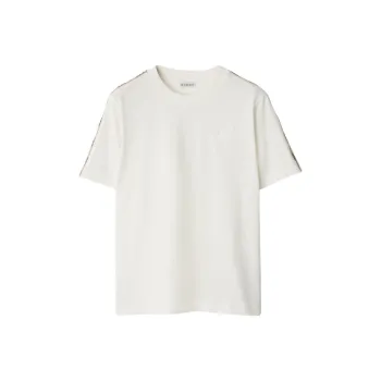 Burberry Checkered trim T shirt