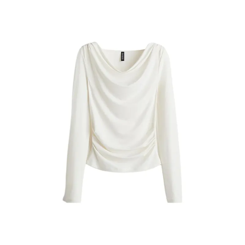H&M T Shirts Women's Cream-0