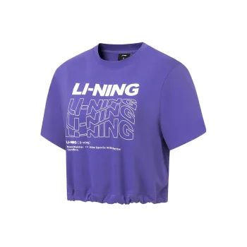 LINING Fitness Series Crop Tops Women's Purple