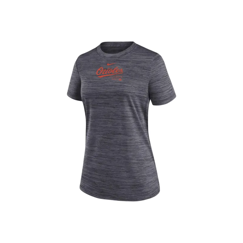 Nike Baltimore Orioles Authentic Collection Practice Velocity Women's Nike Dri FIT Mlb T Shirt-0