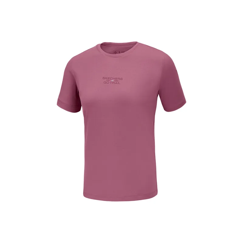 Skechers GO DRI T Shirt Women's Malaga Pink-0