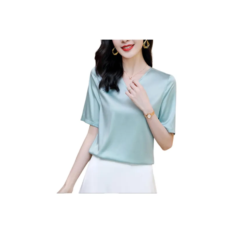 Yi Mengyuan Silk T shirt Women's-2