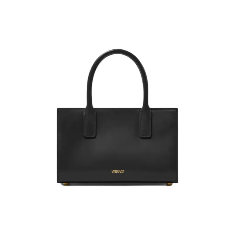 FANSIZHE Medusa '95 Calfskin Tote Bag, Shopping Bag, Shoulder Bag, Handbag Mini Women's Black-2