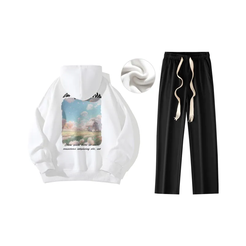 B.X Sweatshirt Sets Unisex-16