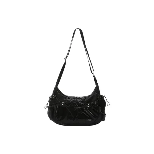 New Balance Nylon Hobo Bag, Handbag, Shoulder Bag, Crossbody Bag Women's Black
