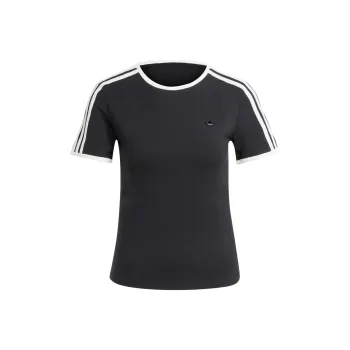 Adidas Originals Women's Premium 3 Stripes Cali T Shirt Black