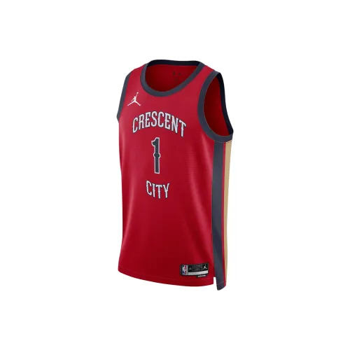 JORDAN Zion Williamson New Orleans Pelicans 2023/24 Statement Edition JORDAN Dri FIT Nba Swingman Jersey