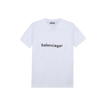 Balenciaga Women'ss New Copyright Small Fit T shirt White