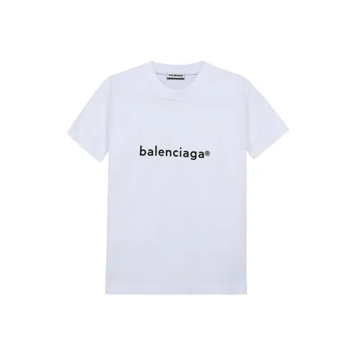 Balenciaga Women'ss New Copyright Small Fit T shirt White