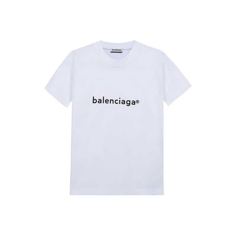 Balenciaga Women'ss New Copyright Small Fit T shirt White-0