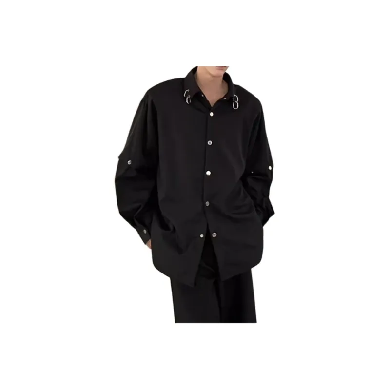 MGXEK Shirts Men Black-1
