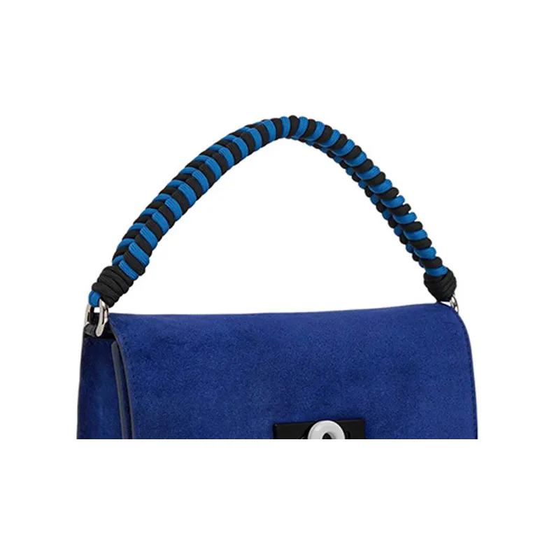 Furla Soft1927 Collection Leather Shoulder Bag Crossbody Bag Handbag Mini Women's Blue-4