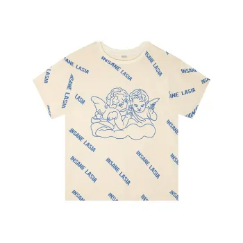 INSANE LASIA Straight T Shirt Unisex Ecru
