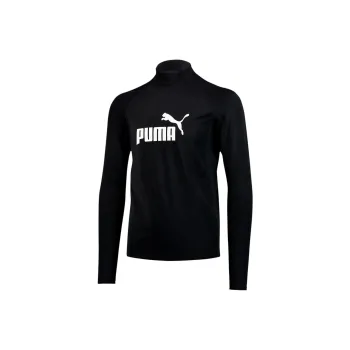 PUMA Swim Men's Long Sleeve Rash Guard Workout Clothing Men's Black