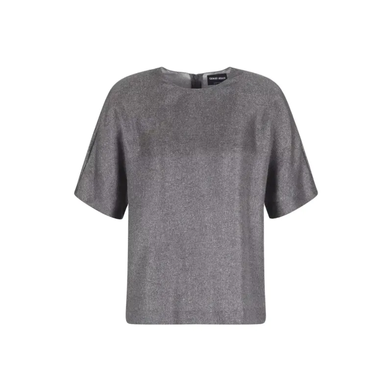 GIORGIO ARMANI Printed Silk Twill Blouse-0