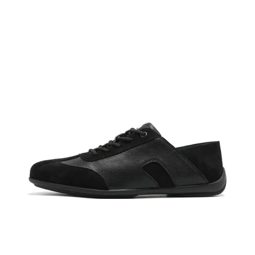 NAVIGARE Small Sailboat Non slip Lightweight Low Top Casual Shoes Men's Black