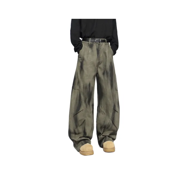 NEVER RULE Casual Pants Unisex Green-0