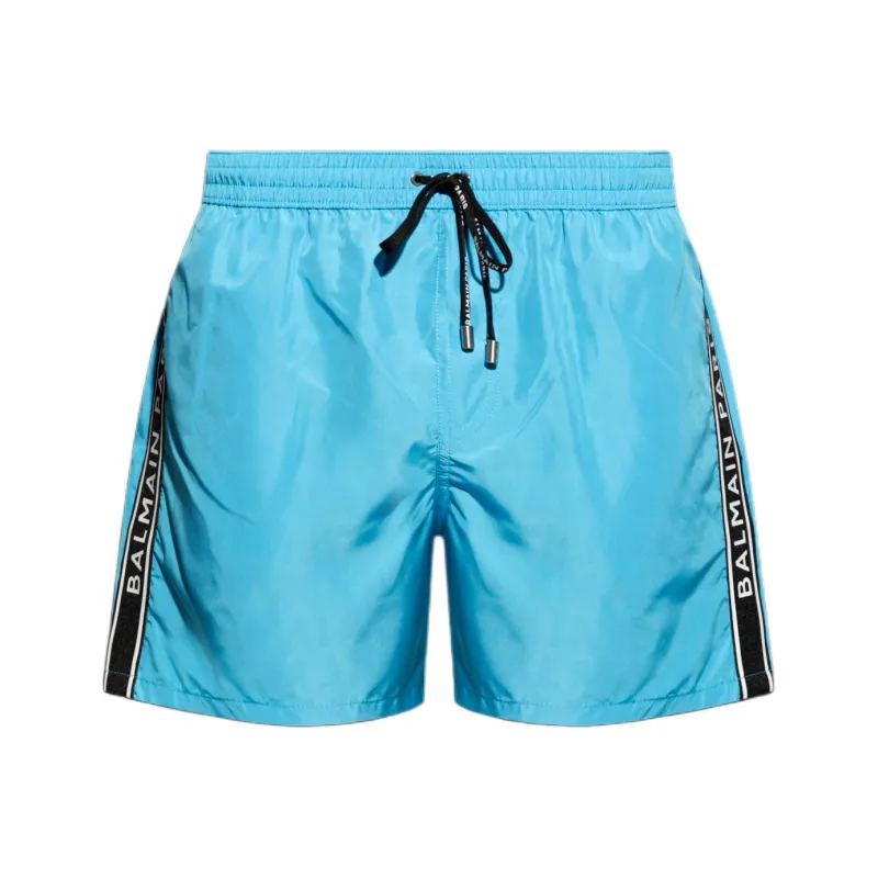 BALMAIN Logo Tape Swim Shorts-0