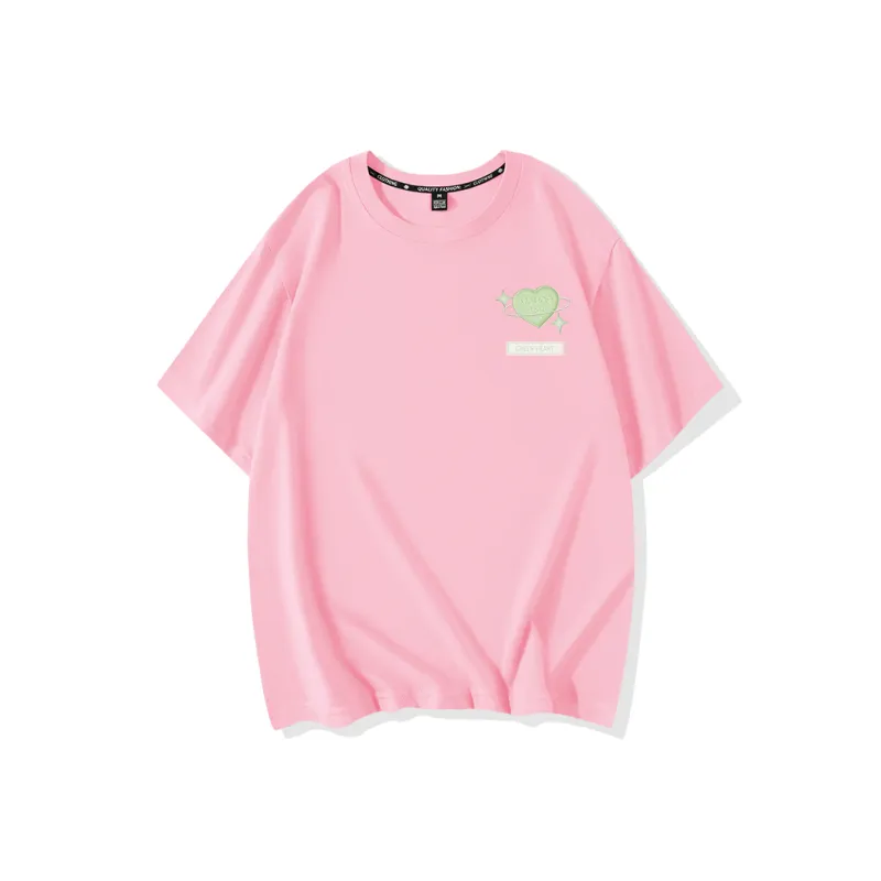 Cotton Drop Shoulder Sleeve T Shirt Women's-20