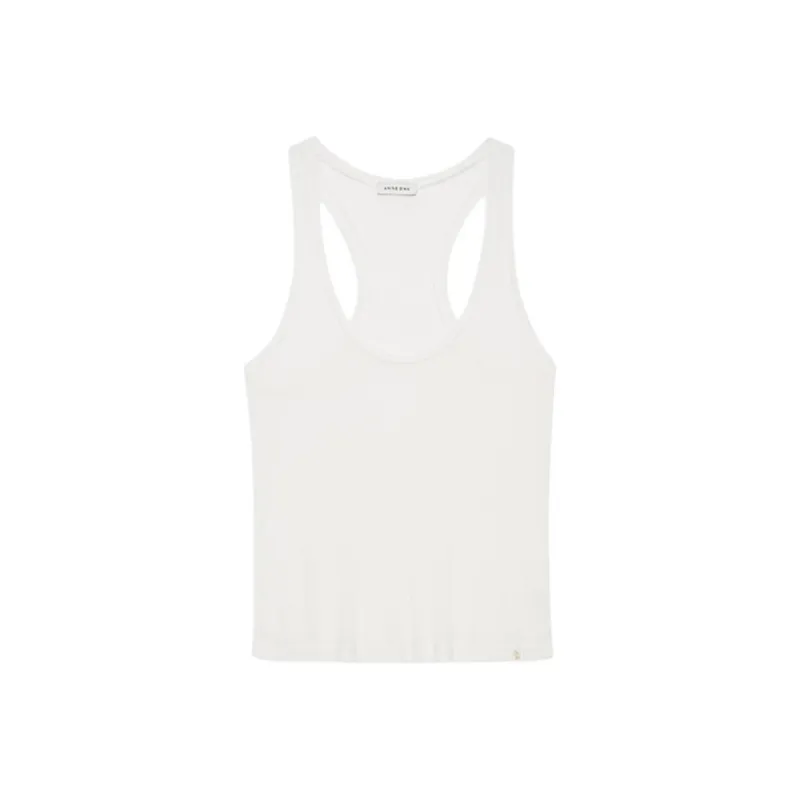 Anine Bing Tank Top Women's Ecru-0