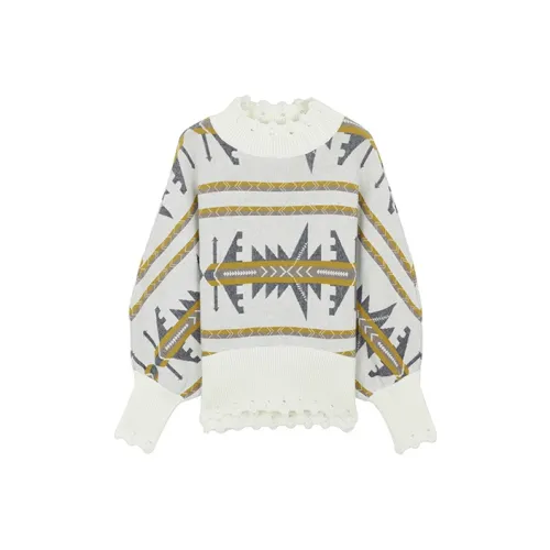MS-Echo Loose Fit Knitwear Women's Apricot