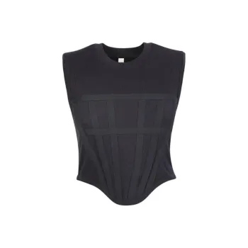 DION LEE Tank Top Women's Black