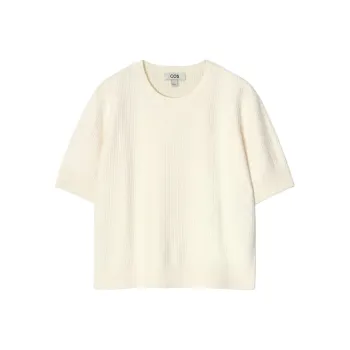 COS T Shirts Women's Ecru