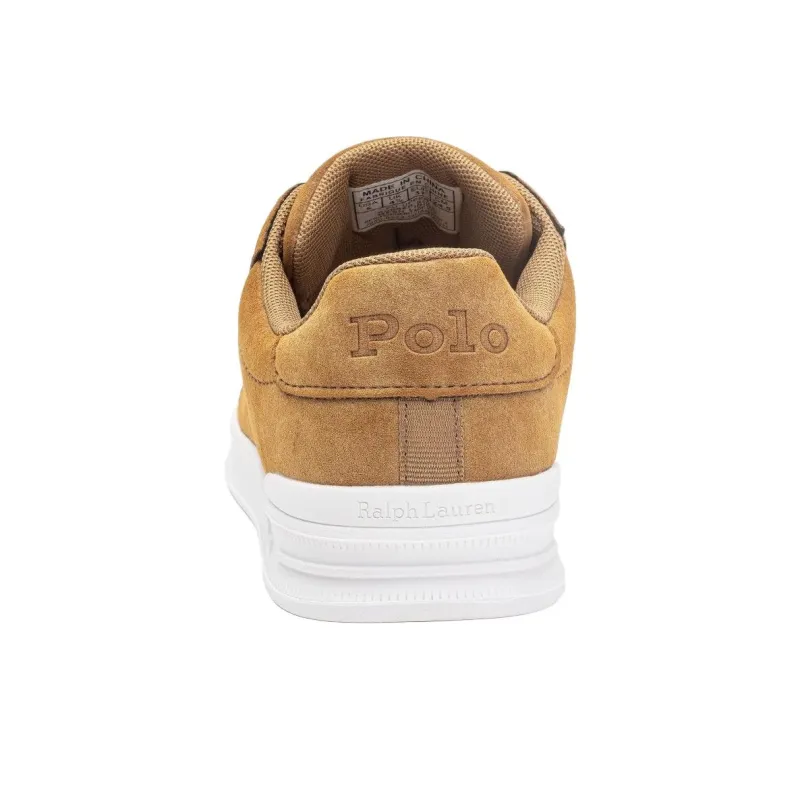 Polo Ralph Lauren Heritage Court Low Top Skateboard Shoes Women's Brown-5