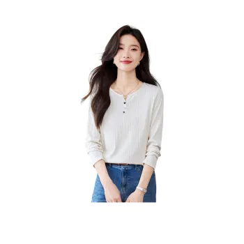 Korean Style T Shirt Women's White