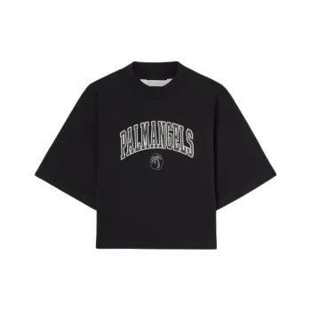 PALM ANGELS College Cropped T Shirt