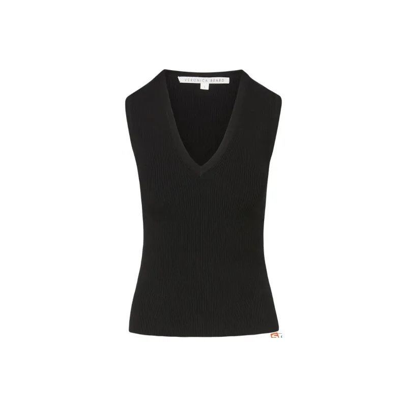 Veronica Beard Sid Ribbed knit Top-0