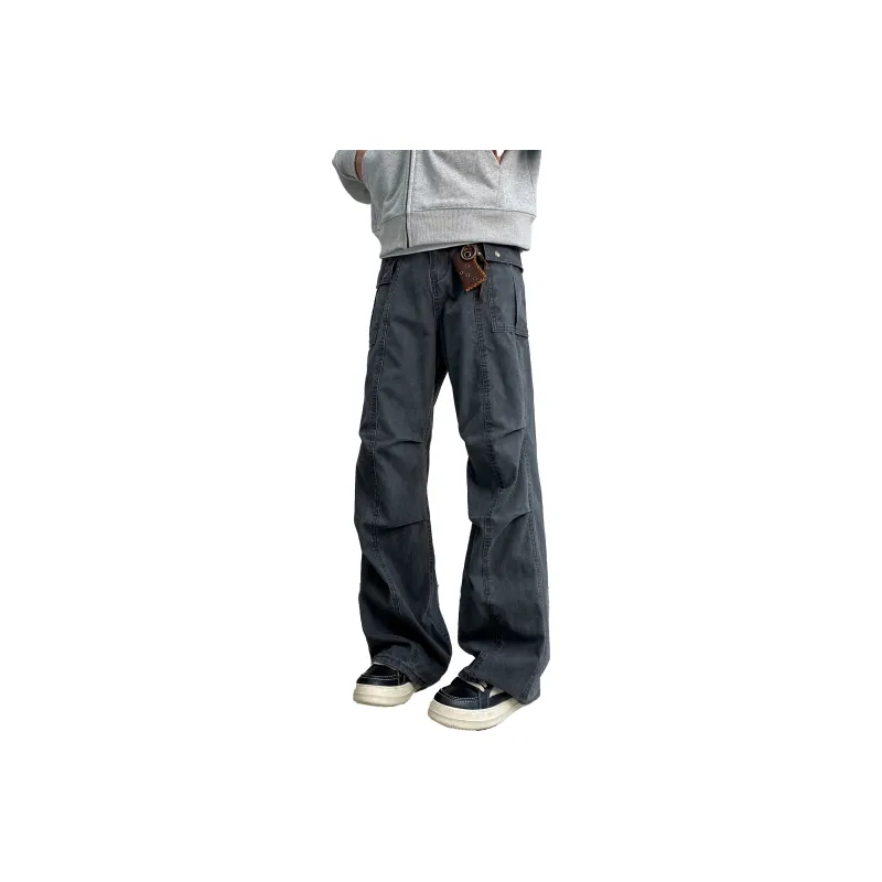 OPOX Casual Pants Unisex Apricot-6