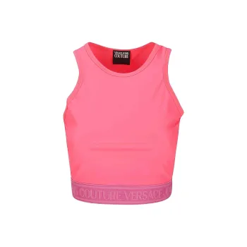 VERSACE JEANS Logo Underband Racerback Top