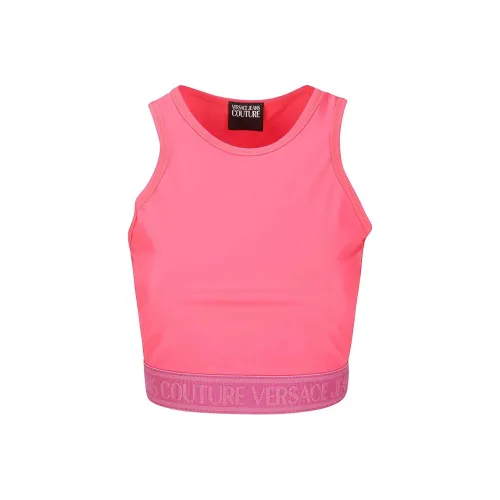 VERSACE JEANS Logo Underband Racerback Top