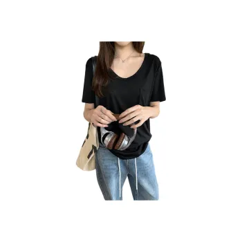 HUASJ T Shirts Women's Black
