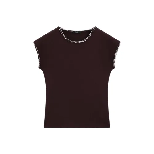 Massimo Dutti T Shirt Women's Brown