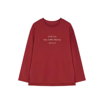 Mo Han Yi Mei T Shirt Women's New Year Red