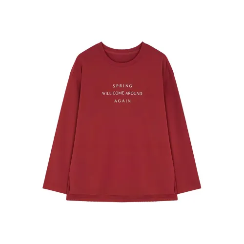 Mo Han Yi Mei T Shirt Women's New Year Red