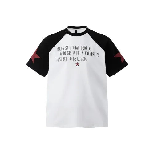 VINMUK Raglan Sleeve T Shirt Unisex White