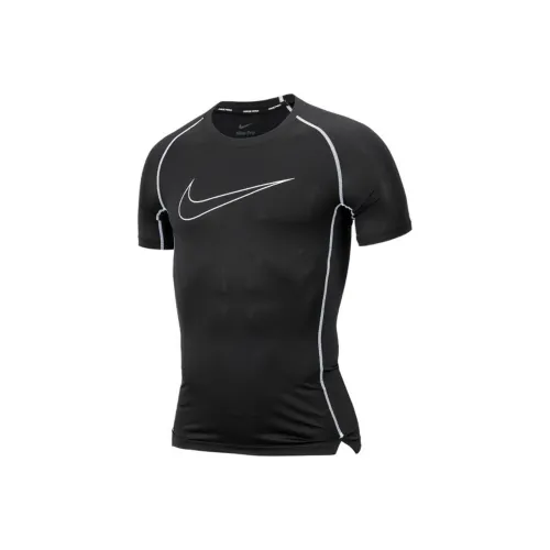 Nike Pro Dri FIT Men's Tight Short Seeve Top Black