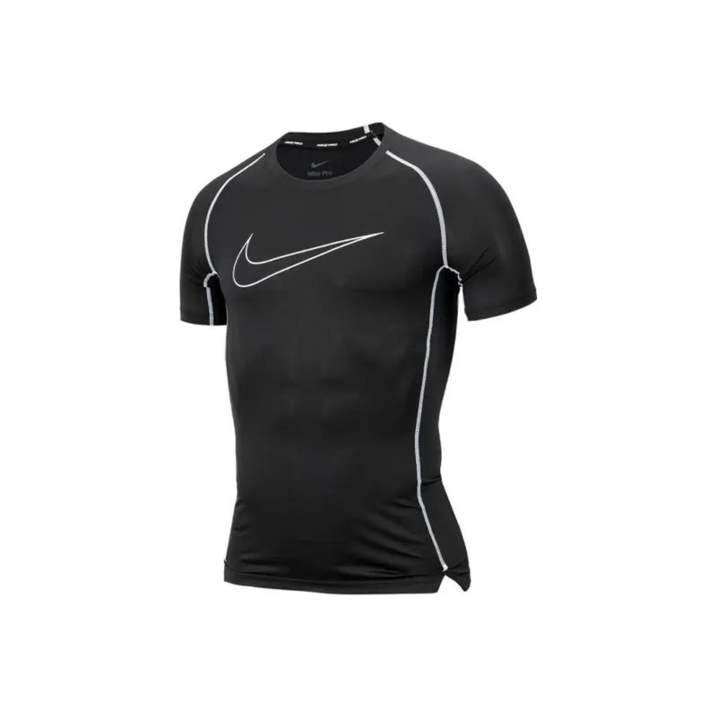 Nike Pro Dri-FIT Men's Tight Short-Seeve Top Black-0