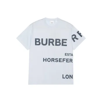 Burberry T Shirts Women's Light Blue