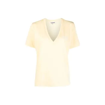GANNI T-Shirts Women's Yellow