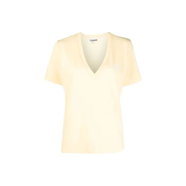GANNI T-Shirts Women's Yellow-0