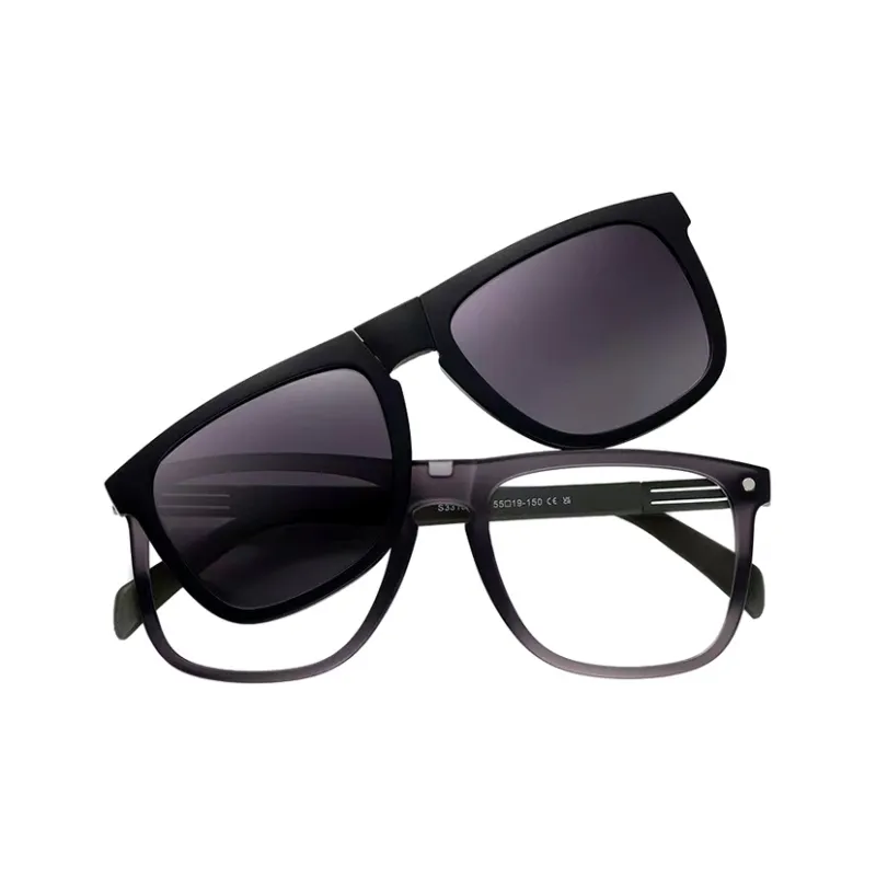 JUICE BABY TR/Memory Plastic Metal Square Sunglass Myopia Frame Unisex-6