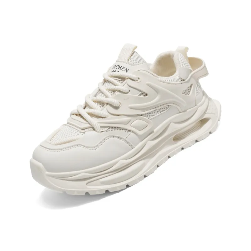 Magelly Shock Absorbers With Slip Resistant And Abrasion Resistant Properties Low Top Chunky Sneakers Men's-3