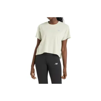 New Balance Drapey Regular T Shirt Women's Beige