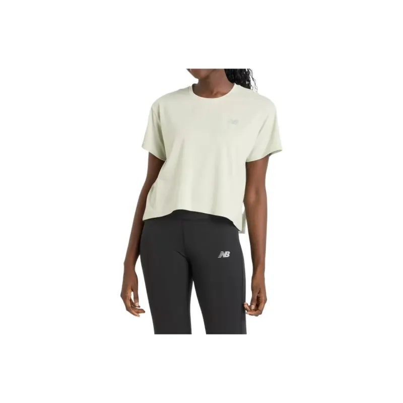New Balance Drapey Regular T Shirt Women's Beige-0