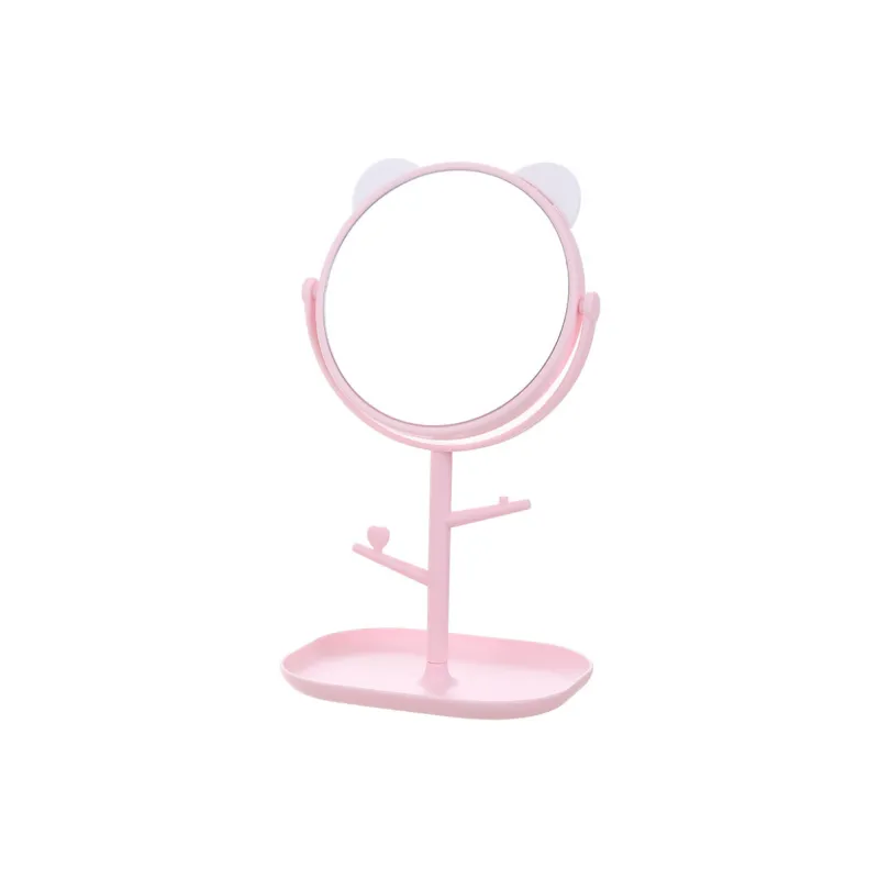 Gentle Welcome Cartoon Cute Cat Ear Single Sided Make Up Mirrors-2
