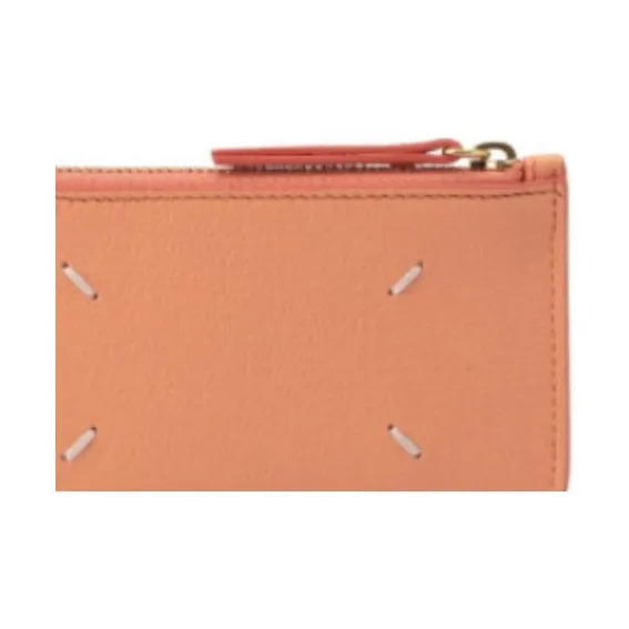 Maison Margiela Goat Nappa Leather Card Holder Wallet Unisex Orange-4